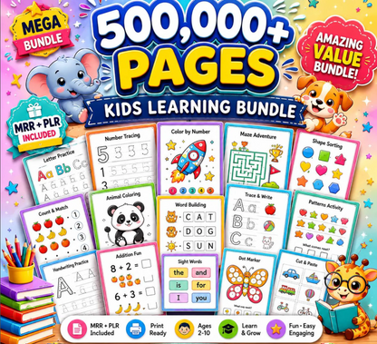 500,000+ Kids Educational Bundle