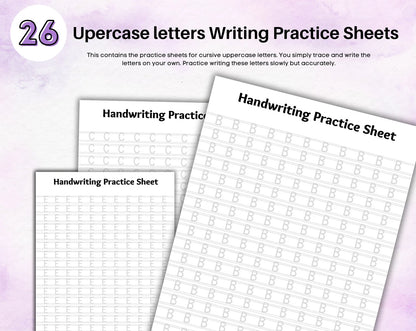 100 Page Neat Hand Writing Workbook| Practice Sheet Guide
